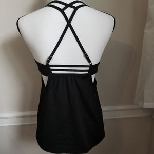SOLDAthleta built in bra strappy work out top sz S